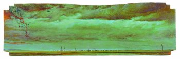 Peinture 1995 - 24 x 77,5 cm - Huile sur bois